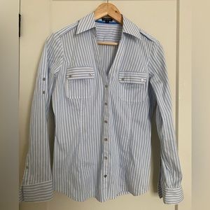 Light blue striped dress shirt